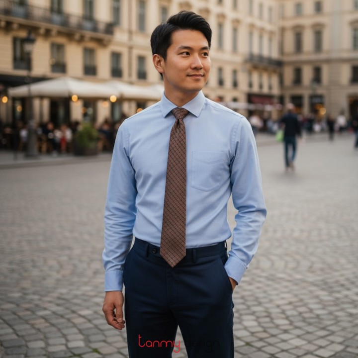 Cà vạt lụa tơ tằm cao cấp M25